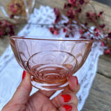Bol en verre rose