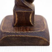 Carved wooden candle holder 1950