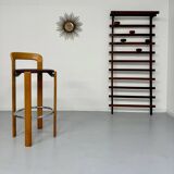 Antique Italian design wall coat rack Ezhio Longhi / Elam vintage teak