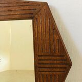 Art deco wooden mirror 75x53cm