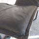 Scandinavian long chair design Ingmar und Knut Relling black leather 70s