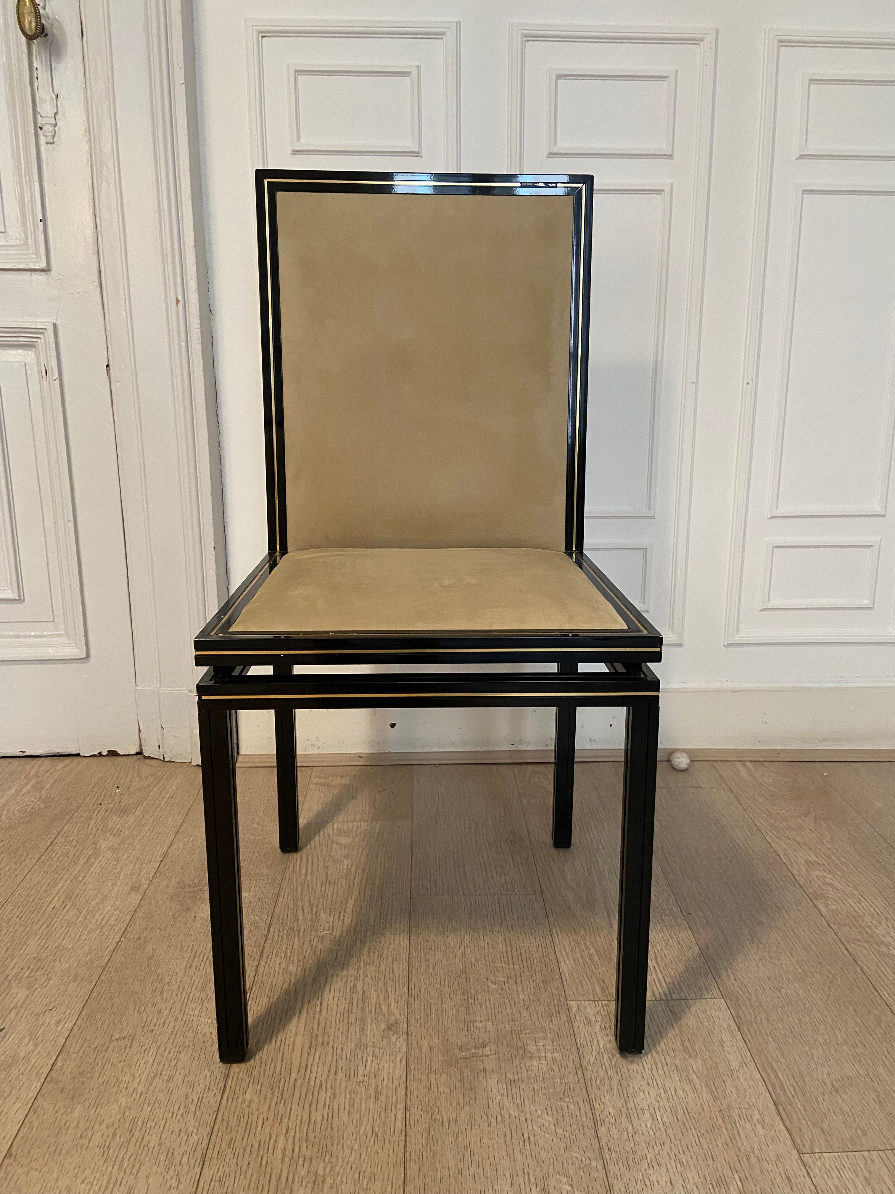 6 chairs Pierre Vandel, Paris, 1970s