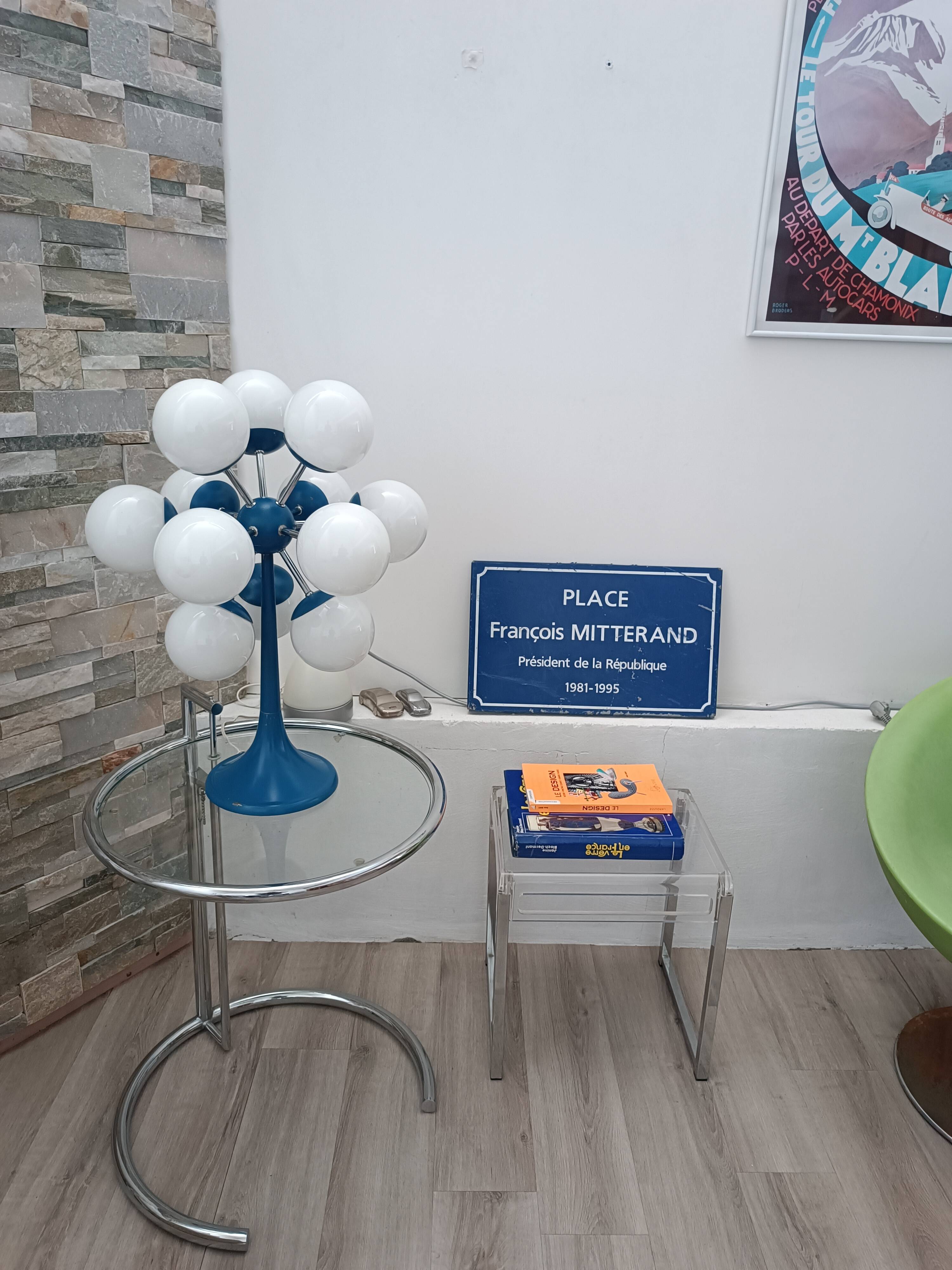 Sputnik lamp space age 12 globes 1970s