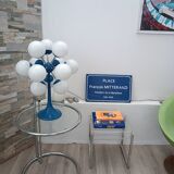 Sputnik lamp space age 12 globes 1970s