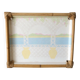 Vintage rattan and resin tray