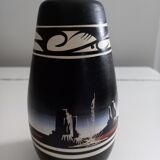 Navajo Vase "Thunderstorm at Monument Valley"
