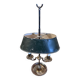 Silver-plated metal base bouillotte lamp