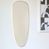 Vintage brass mirror, H78cm