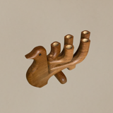Wooden candle holder Colombe