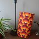 table lamp metal | geometric printed lampshade seventies style