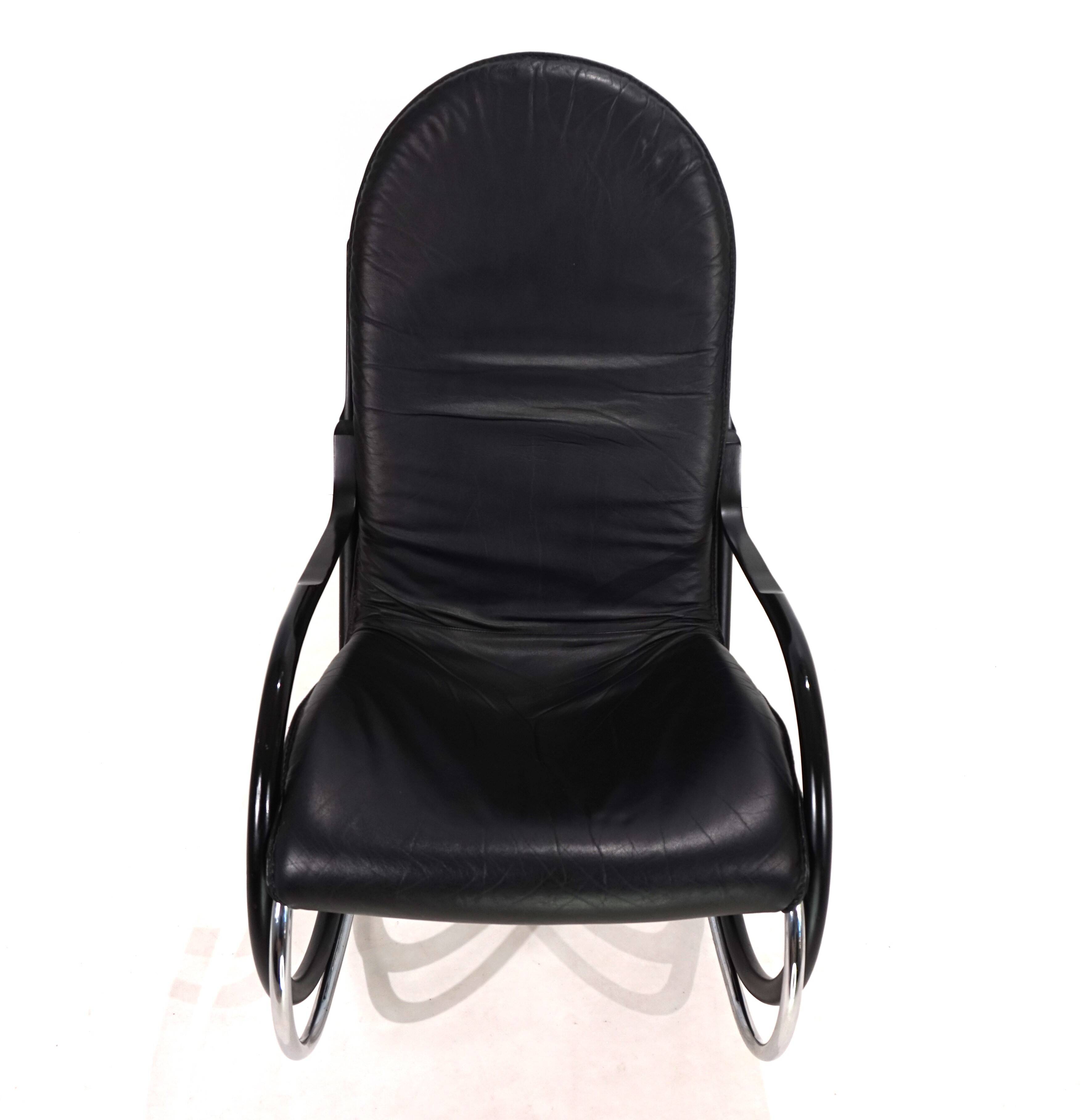 Fauteuil à bascule Strässle Nonna de Paul Tuttle, 1972