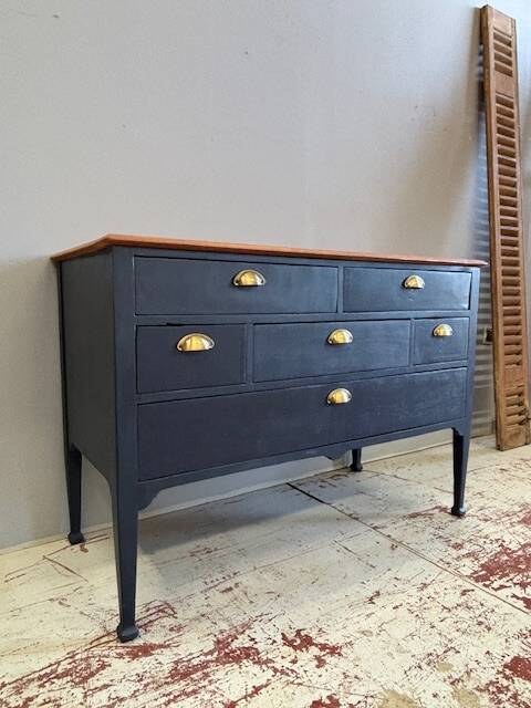 Art Nouveau style 6-drawer chest