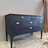 Art Nouveau style 6-drawer chest