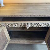 Carved wooden sideboard