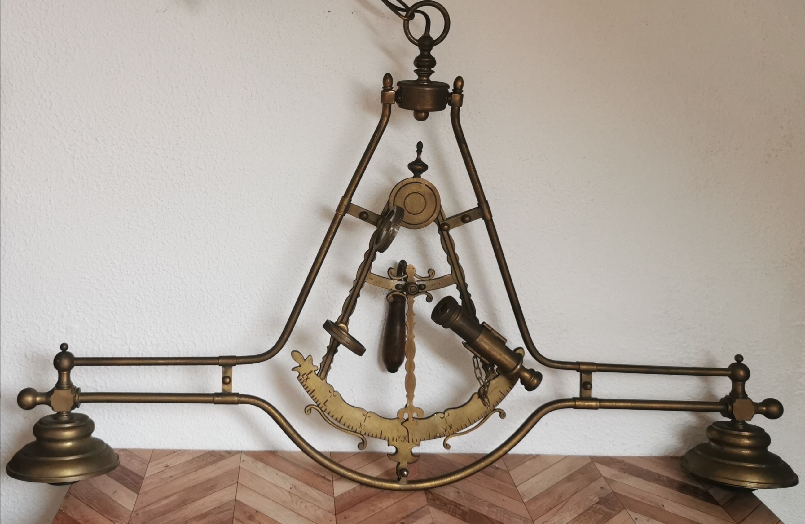 Brass billiard chandelier marine decoration