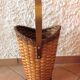 Braided wicker umbrella holder 60/70s