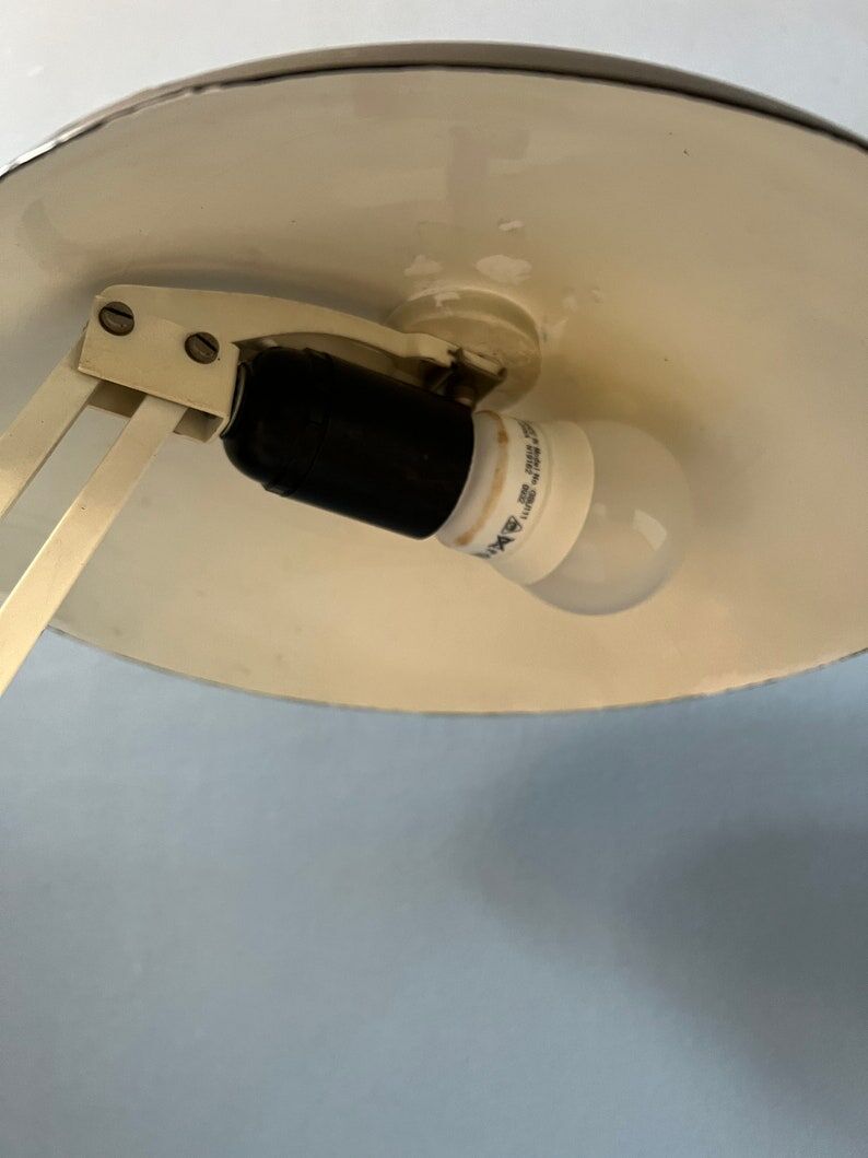 Black vintage flexible desk lamp by Hala