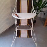 Vintage high-top folding child chair