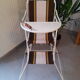 Chaise haute enfant vintage pliante