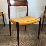 Set of four chairs Möller 77 rope