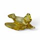 Murano, yellow glass bird-shaped pocket tray, 20th century
