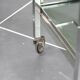 Furniture serves chrome metal and stainless steel 1960s rolling bar