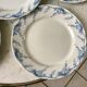 set of dessert plates in K&G Lunéville Iron Earth model "Angèle" late 19th century