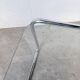 Table basse moderniste Bauhaus en acier tubulaire