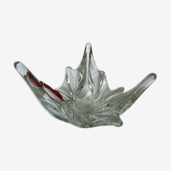 Empty pocket in vintage crystal shape umbrella Cristallerie de Vallerysthal