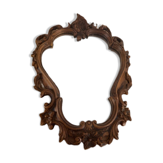 Miroir bois sculpté