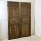 Pair of 18th century oak cabinet doors