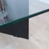 Large 1980s coffee table custom design by Helg & Albini Studio