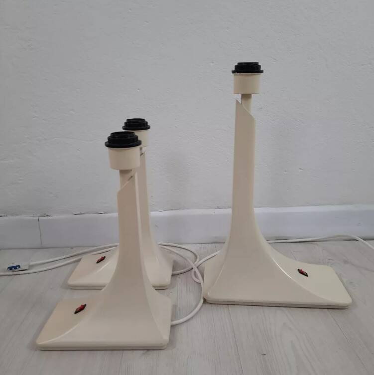 Three lamps space age flower print - 1960s