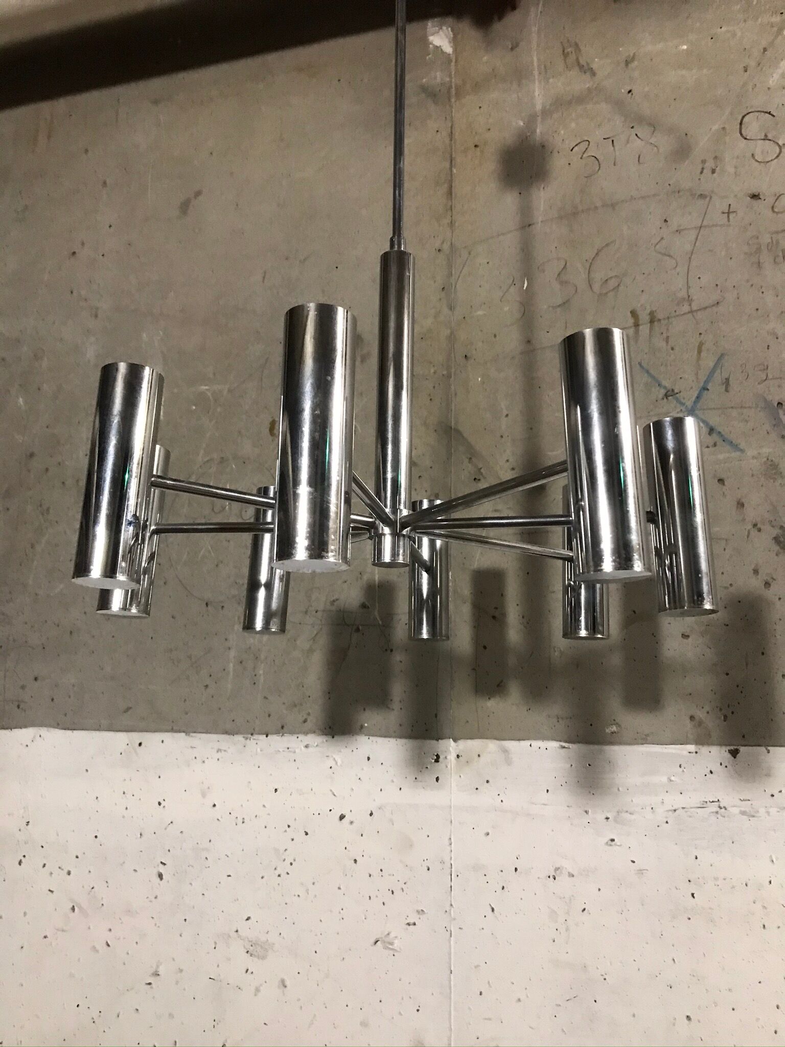 Sciolari chandelier 8 fires, 1970