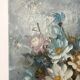 Huile sur toile « Bouquet de fleurs »
