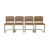 4 x Cesca Chairs, 1980s, in the Style of Marcel Breuer