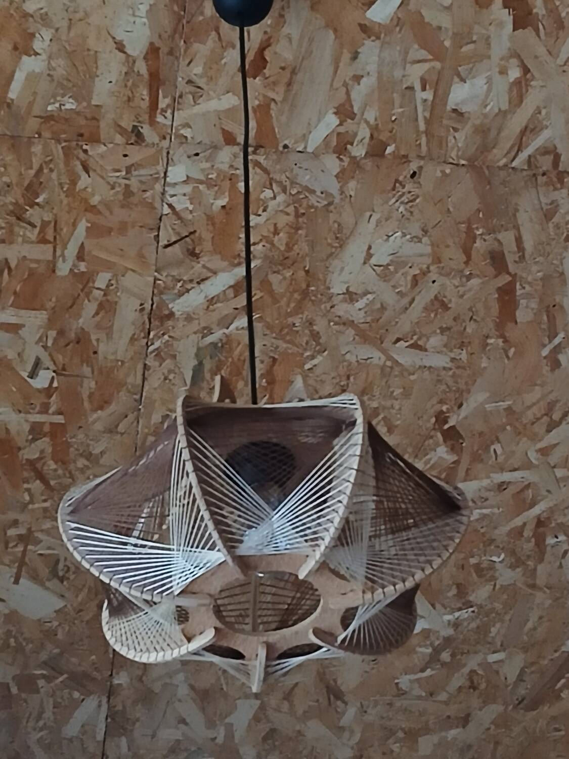 Scandinavian wooden and wire suspension, years