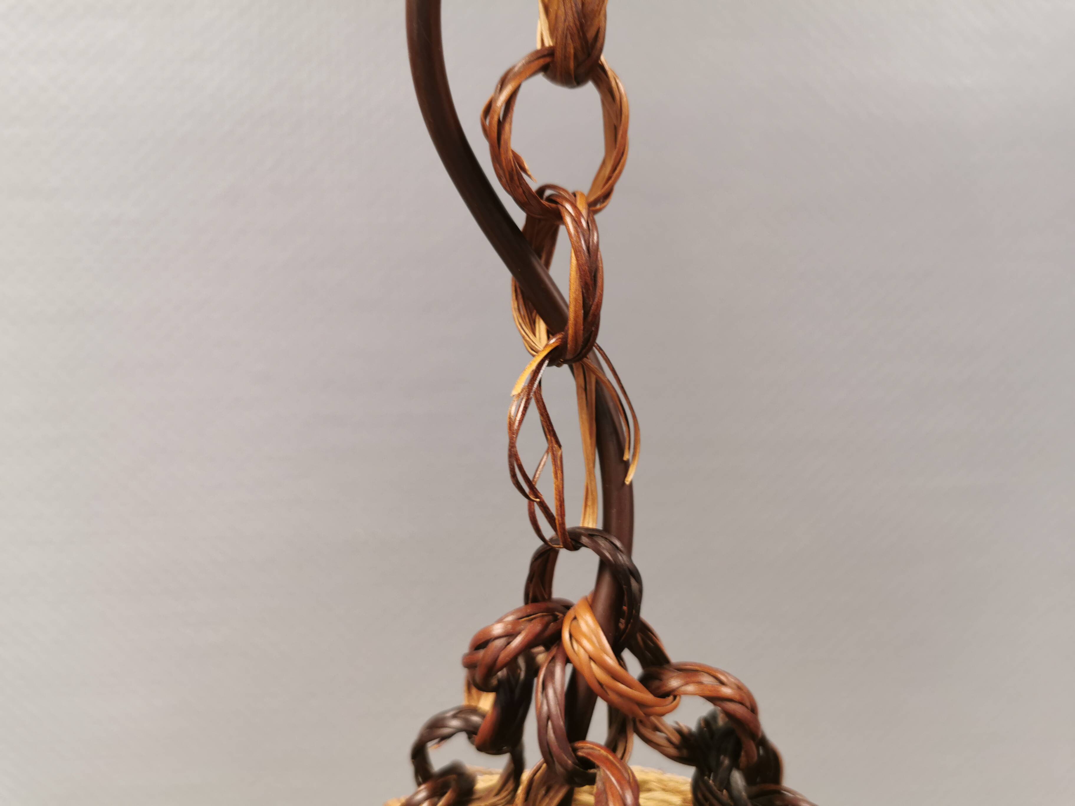 Rattan ball lamp