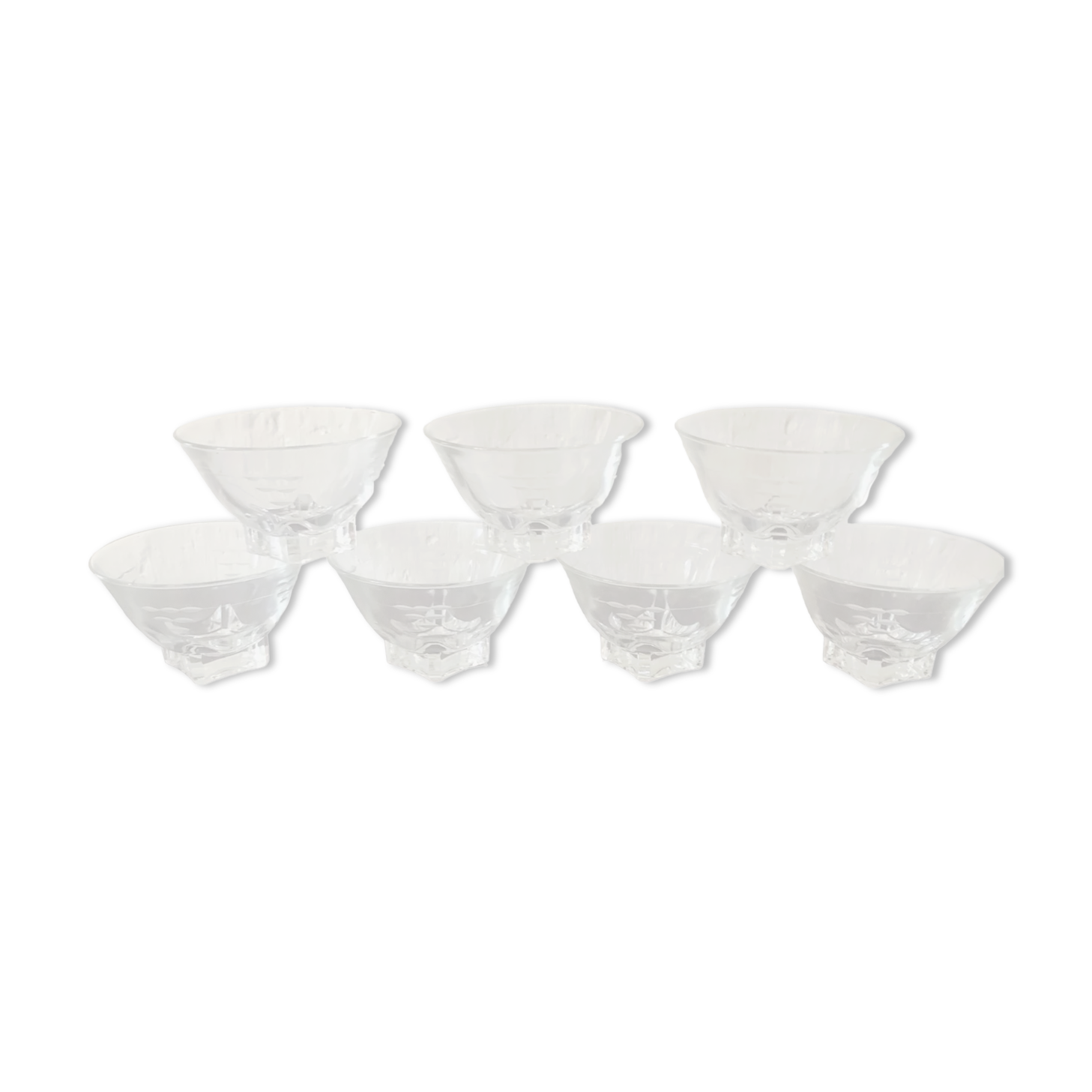 Old champagne glasses