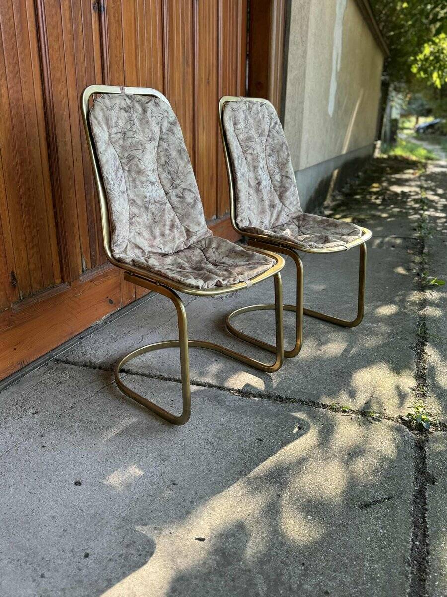 Italian dining chairs by Gastone Rinaldi, 1970s, set of 2