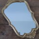 Golden mirror 31x50cm