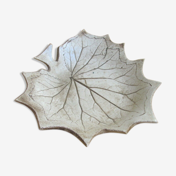 Ramequin - plane leaf - ceramics 50s