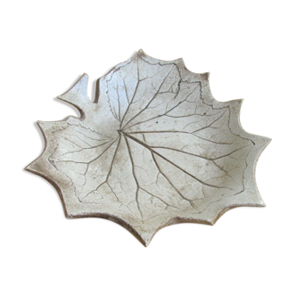 Ramequin - plane leaf - ceramics 50s