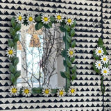 Vintage Italian metal mirror