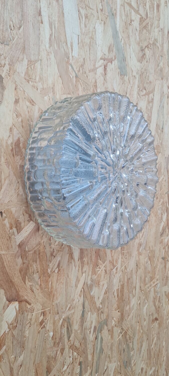 Chiseled glass ceiling lamp