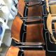 Fauteuil en cuir cognac