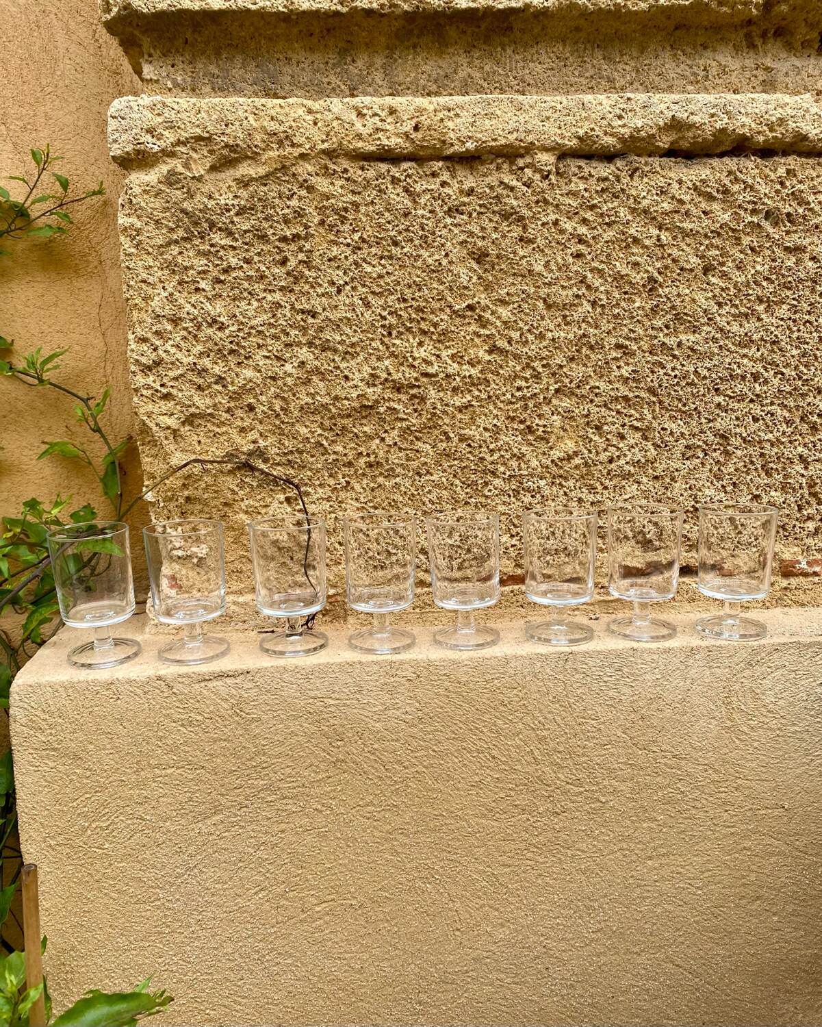 Vintage Luminarc Stemmed Glasses