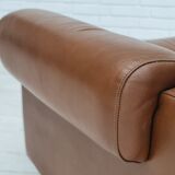 Fauteuil en cuir du milieu du siècle, années 1970