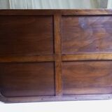 Mahogany serving tray with detached handles,  style Napoléon III