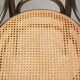 Set of 4 original vintage Thonet design webbing chairs model Long John